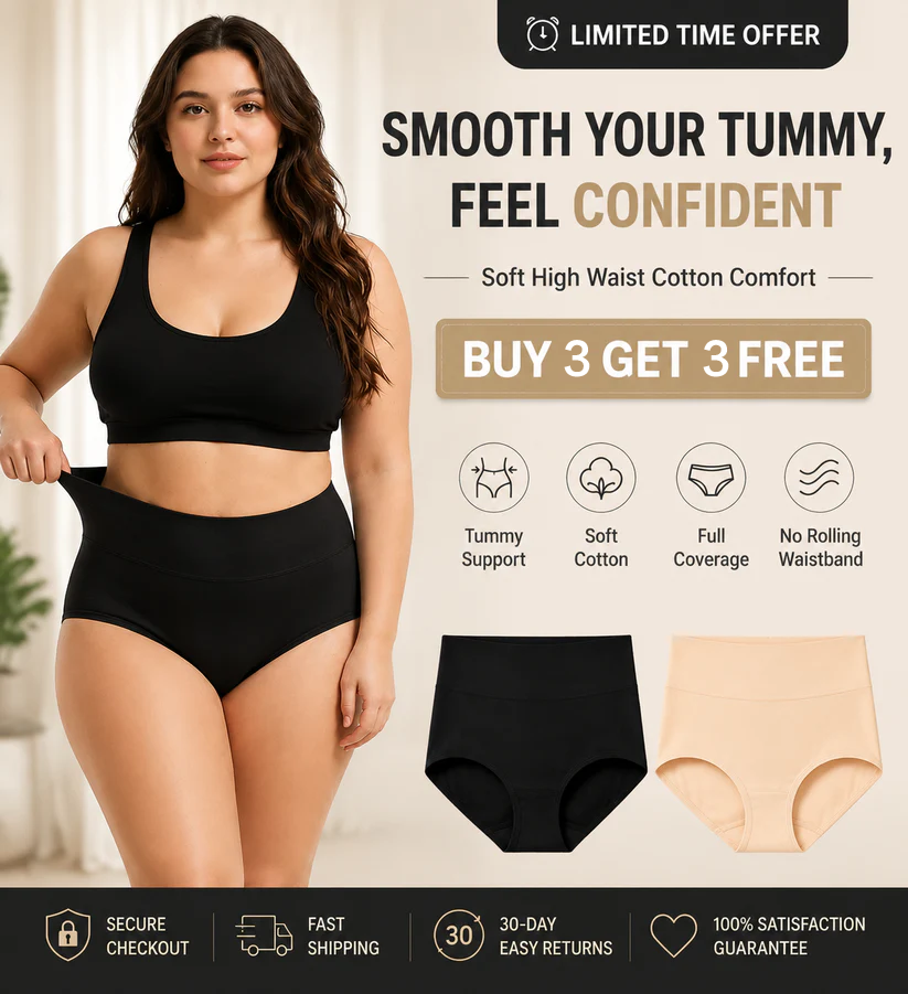 ⏳Last day -✨Buy 3 Get 3 Free🔥2026 Best-Selling🏆 High-Waist Leak-Proof Panties ✨Butter-soft, ultra-stretchy & discreetly protective 🍃