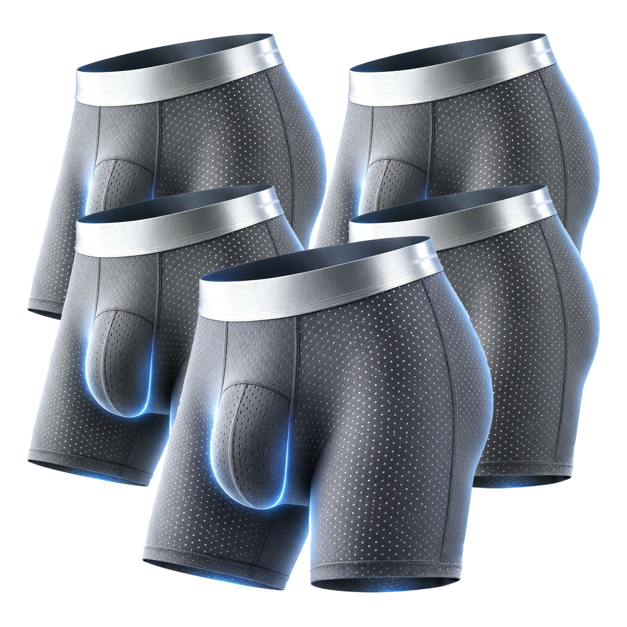 【Buy 3 Get 2 Free】-2026 HOT SALE🔥 Premium Leakproof lceSilk Mesh Men's Boxer