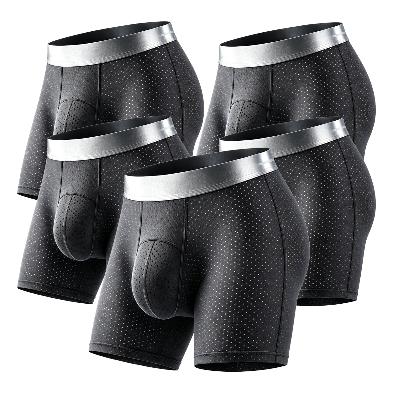 【Buy 3 Get 2 Free】-2026 HOT SALE🔥 Premium Leakproof lceSilk Mesh Men's Boxer